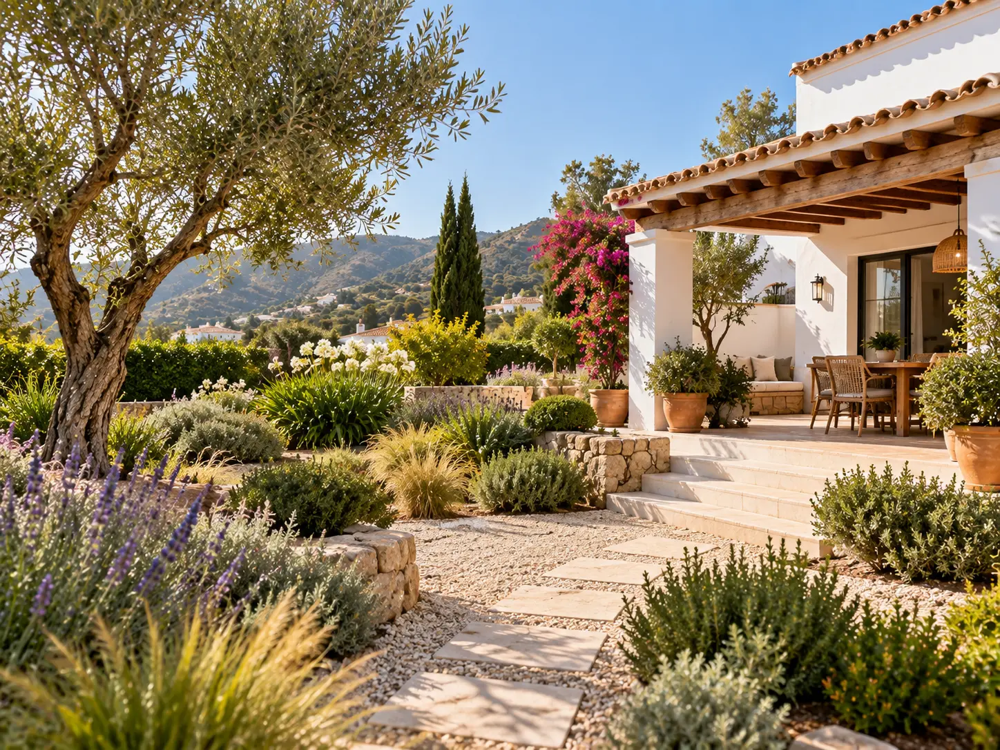 Diseño y transformación de un jardín mediterráneo en la Axarquía